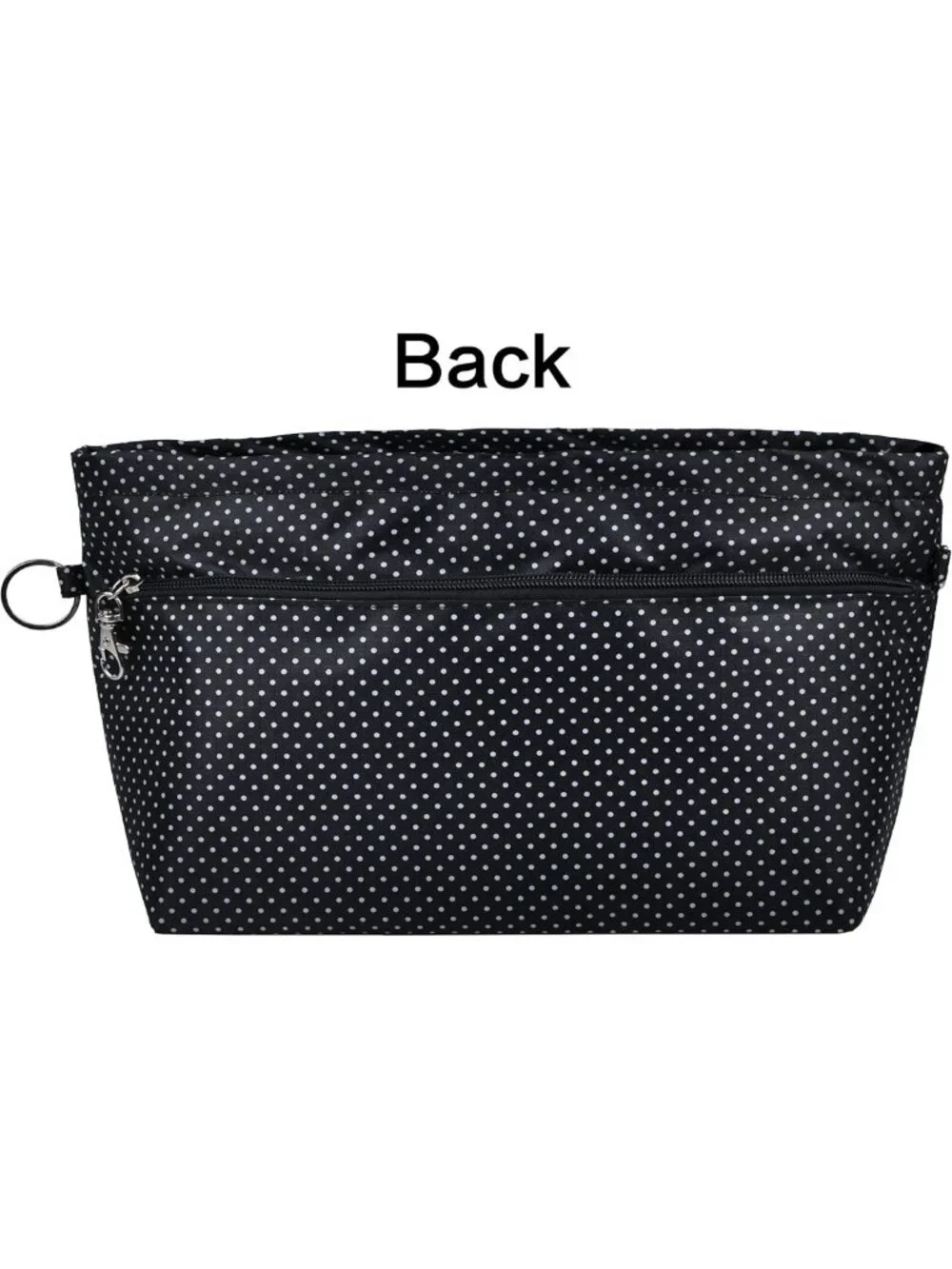 Stylish Tote Handbag Organizer Insert with Zipper Closure, 11 Pockets